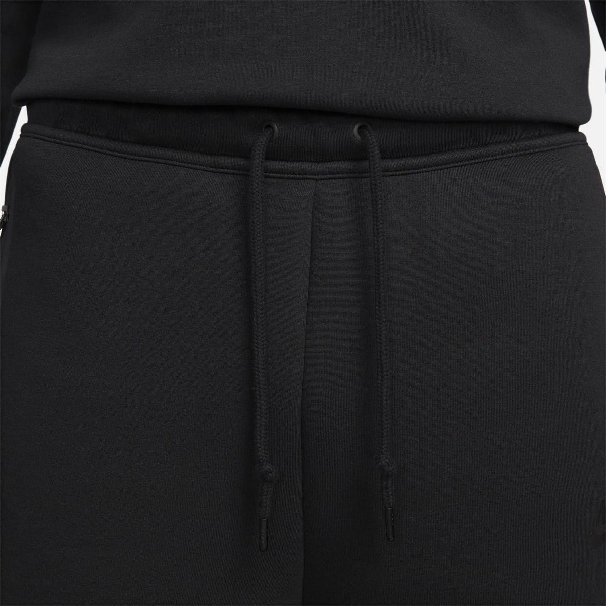 Jet Black - Close up - Nike Mens Tech Fleece Shorts