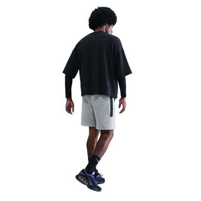 Grey - Back - Nike Mens Tech Fleece Shorts