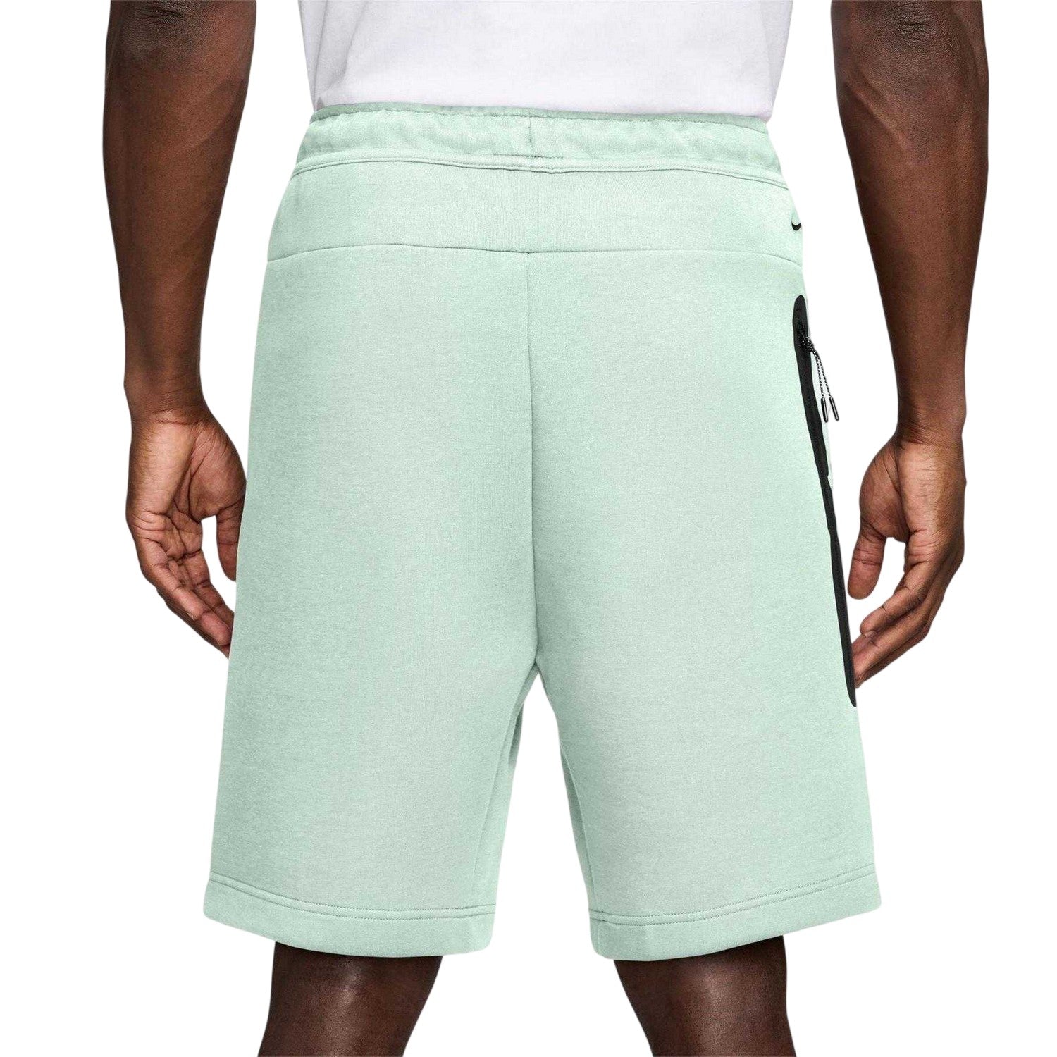 Light Silver - Back - Nike Mens Tech Fleece Shorts