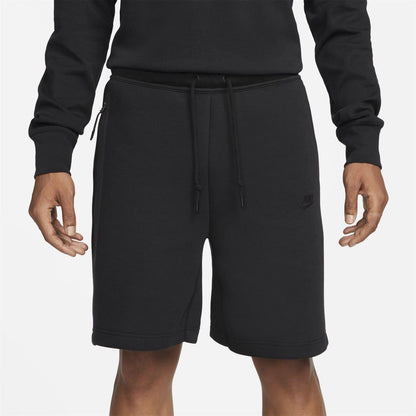 Jet Black - Front - Nike Mens Tech Fleece Shorts