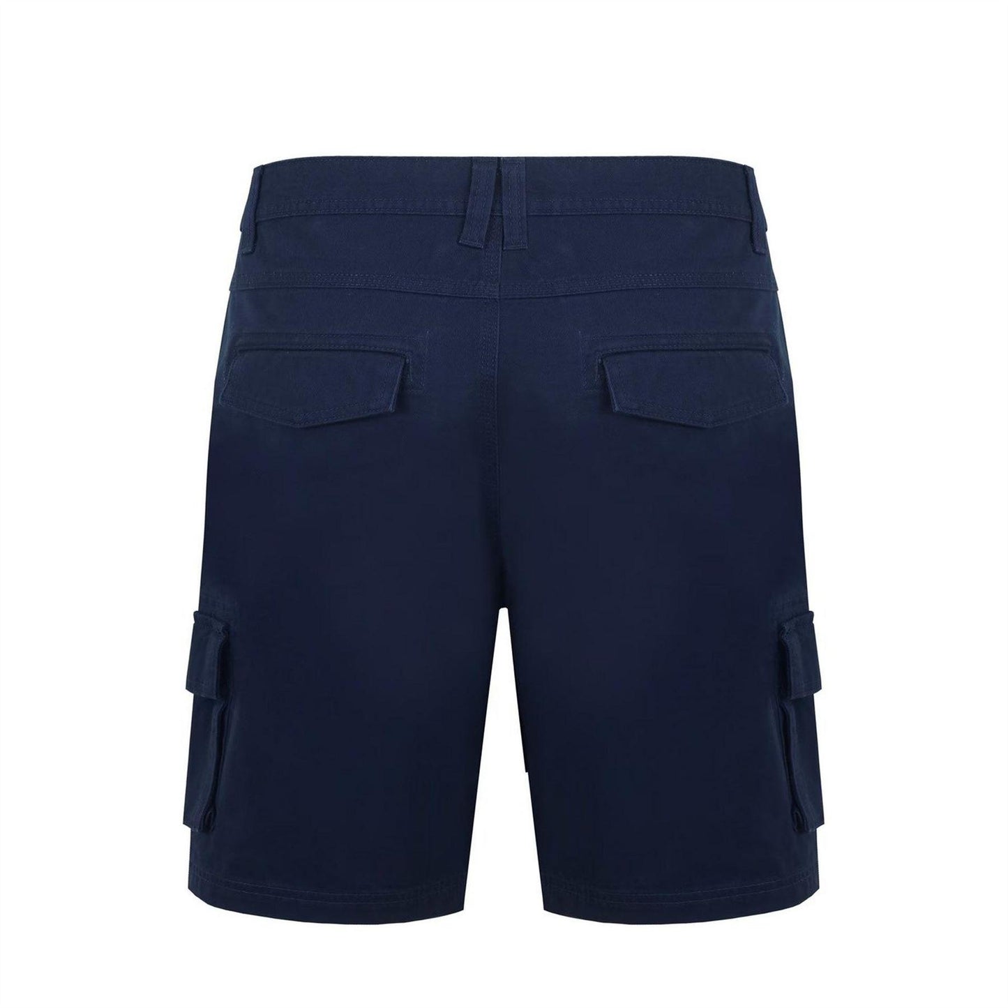 Navy - Back - SoulCal Mens Plain Cargo Shorts