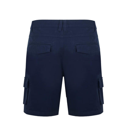 Navy - Back - SoulCal Mens Plain Cargo Shorts