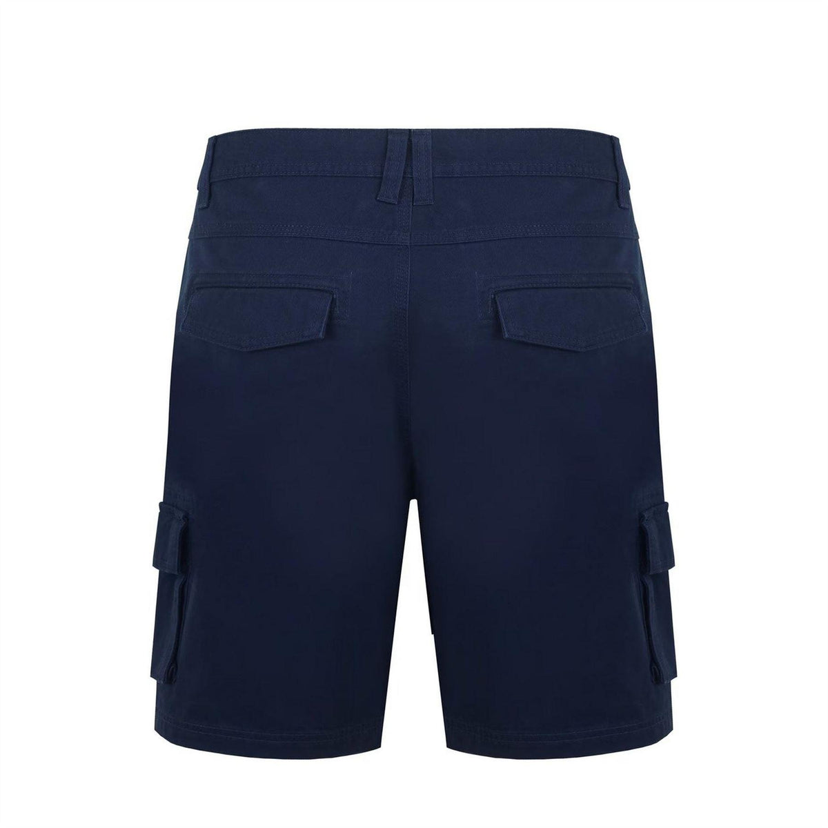 Navy - Back - SoulCal Mens Plain Cargo Shorts