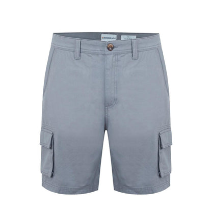Light Grey - Front - SoulCal Mens Plain Cargo Shorts