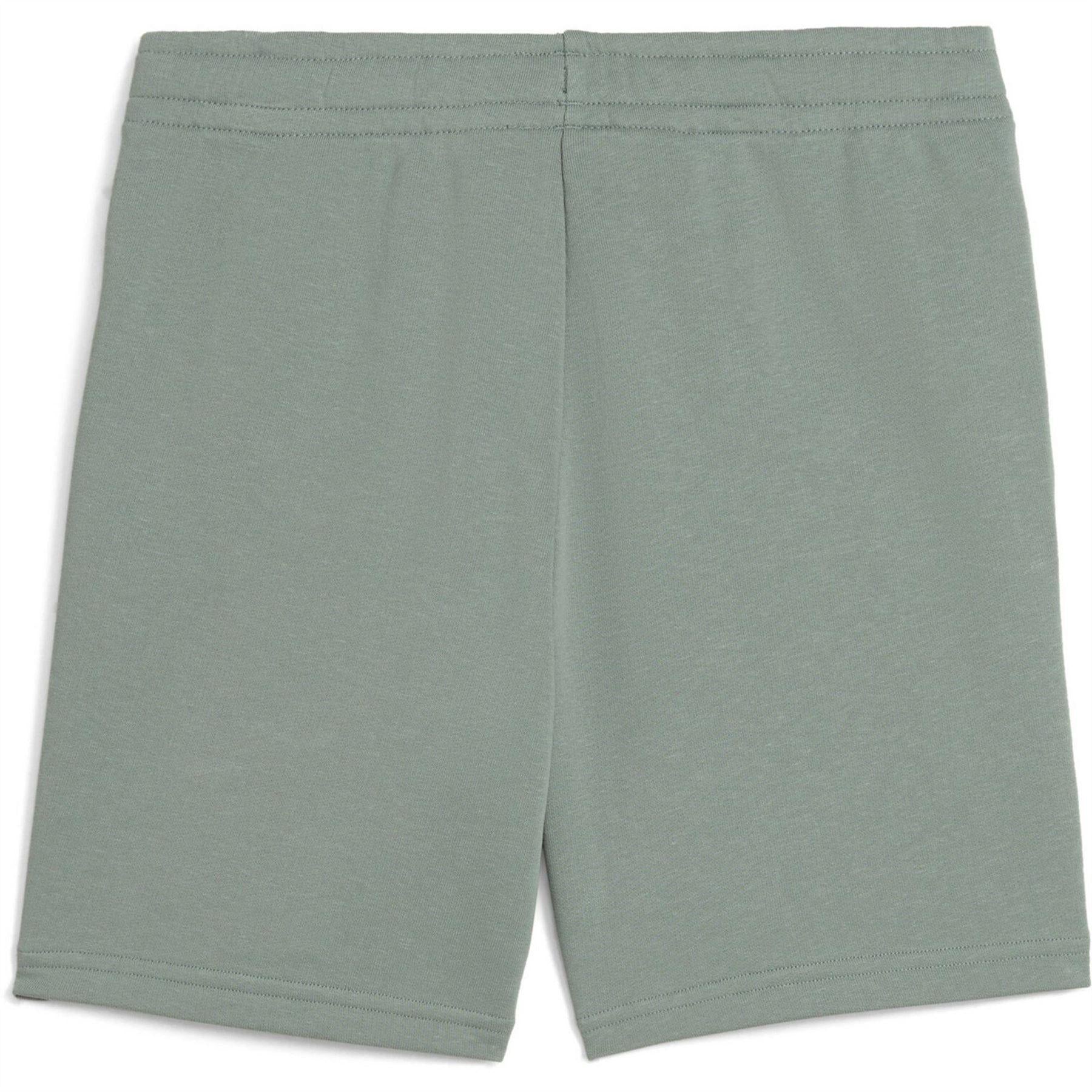 Green - Back - Puma Boys Fleece Logo Regular Shorts