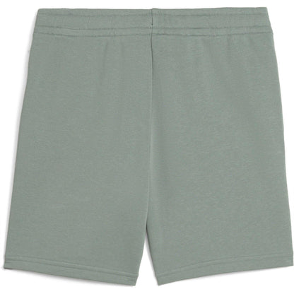 Green - Back - Puma Boys Fleece Logo Regular Shorts