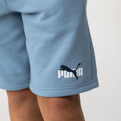 Zen Blue - Back - Puma Boys Fleece Logo Regular Shorts