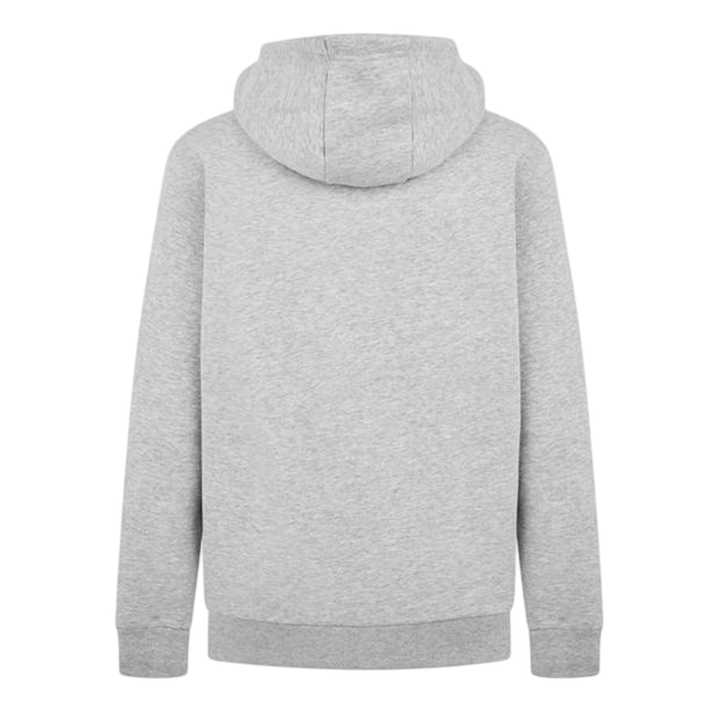 Grey Melange - Back - Ellesse Mens Plain Ribbed Regular Hoodie