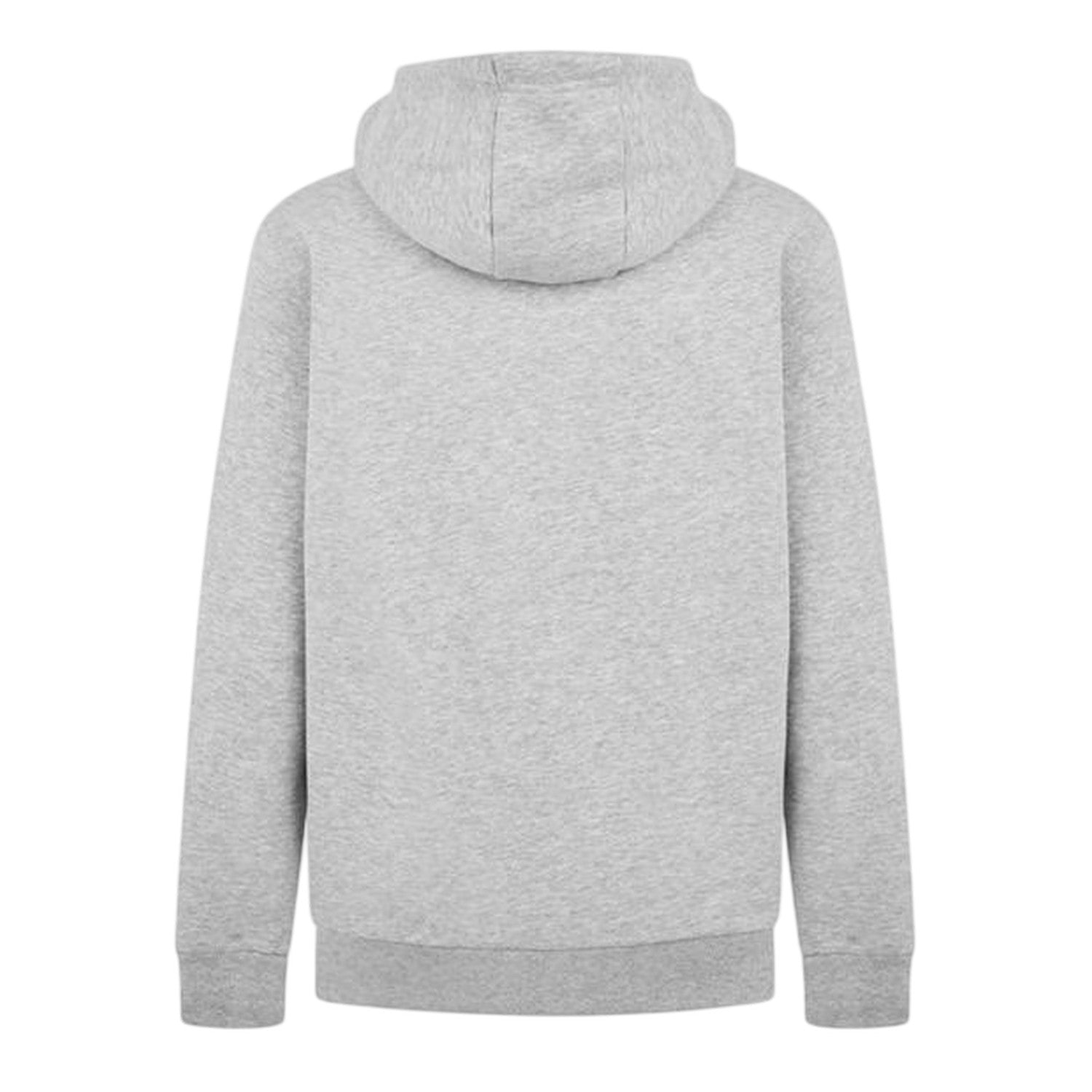 Grey Melange - Back - Ellesse Mens Plain Ribbed Regular Hoodie