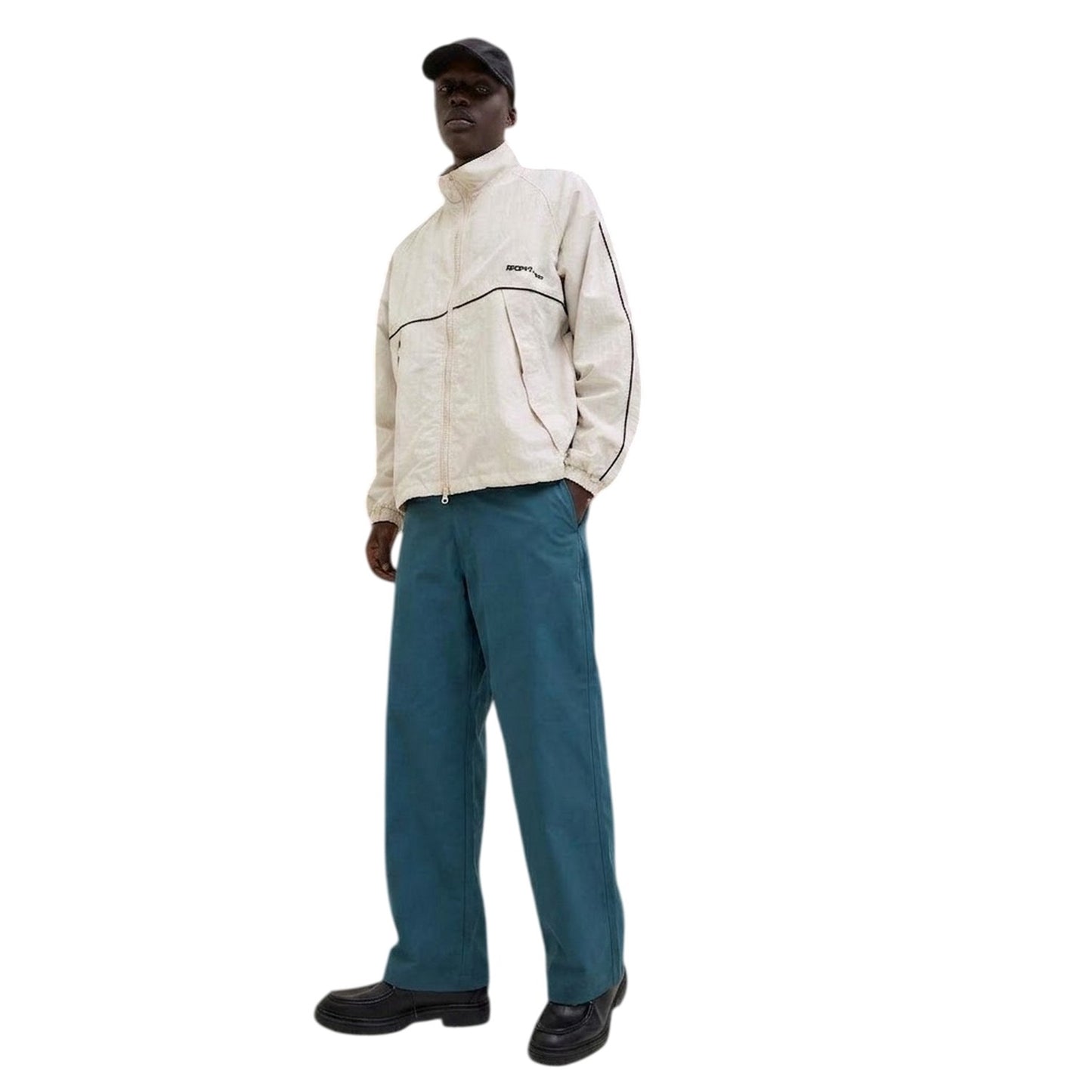 Orion Blue - Side - Jack And Jones Mens Owen Wide Leg Chinos