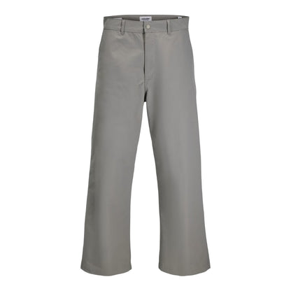 Silver Sage - Front - Jack And Jones Mens Owen Wide Leg Chinos