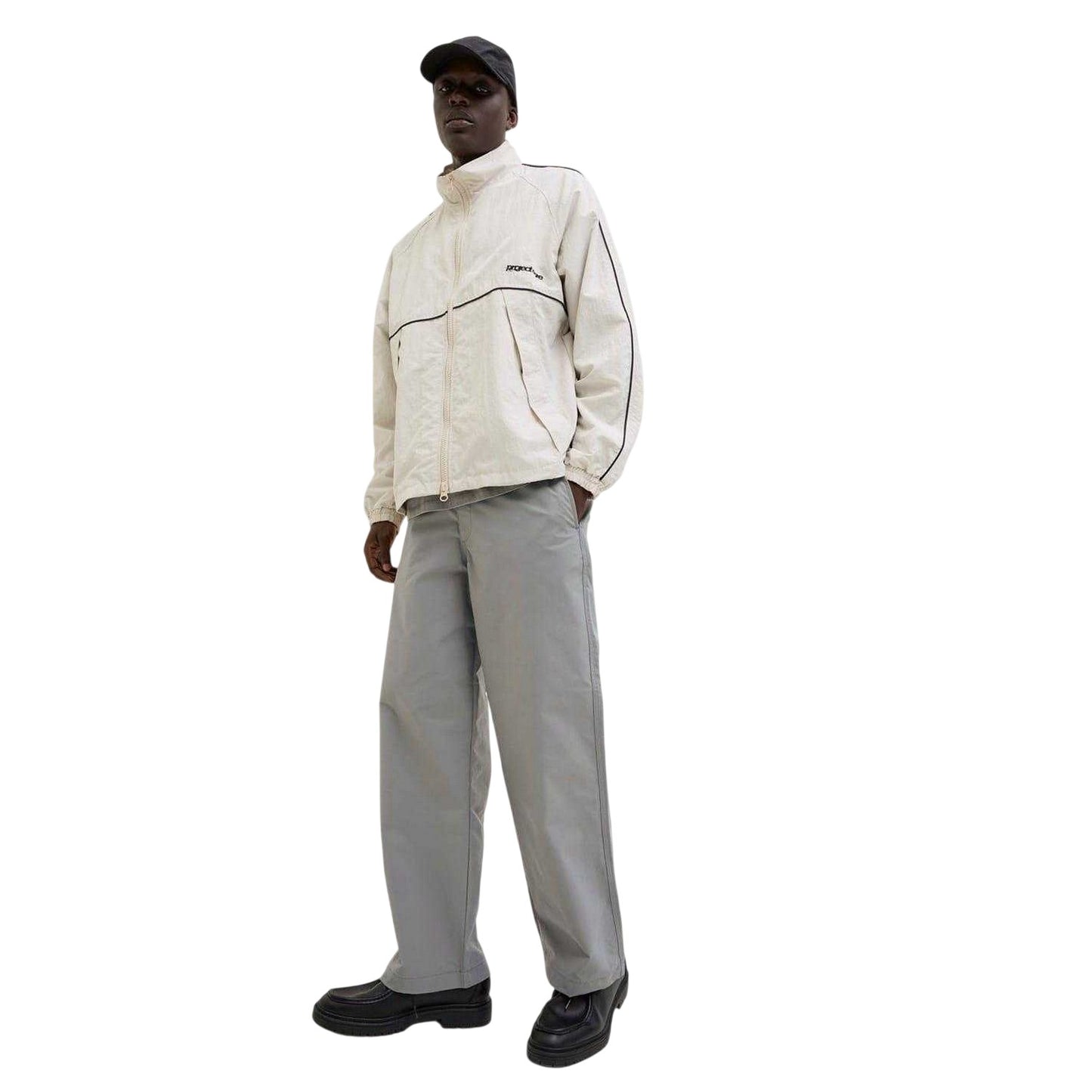 Silver Sage - Side - Jack And Jones Mens Owen Wide Leg Chinos