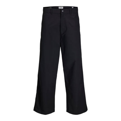 Black - Front - Jack And Jones Mens Owen Wide Leg Chinos