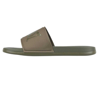 Dark Khaki - Back - Everlast Mens Godan Padded Strap Sliders