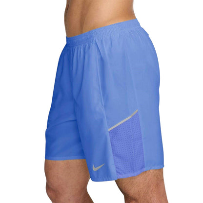 Pulse Olive - Side - Nike Mens Miler Performance Running Shorts
