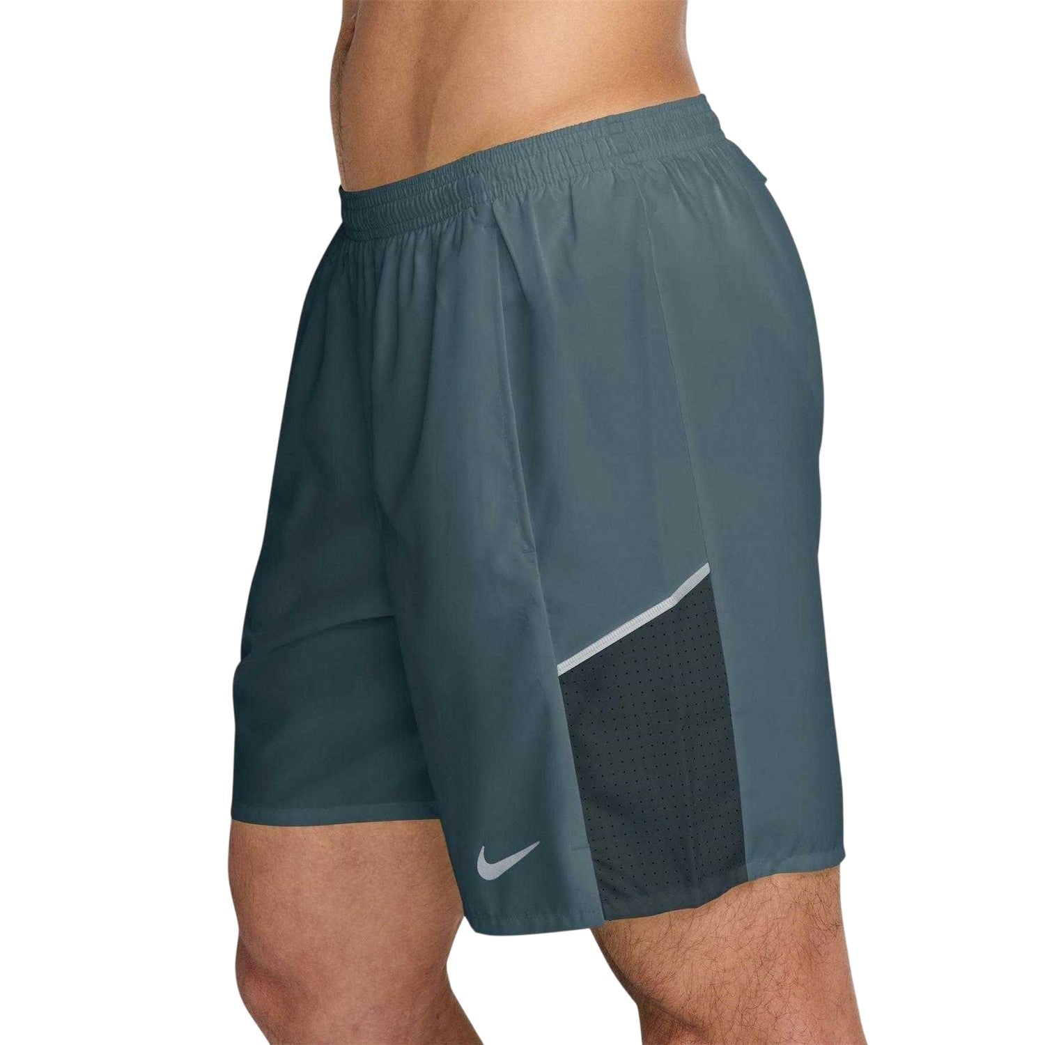 Slate Grey - Side - Nike Mens Miler Performance Running Shorts