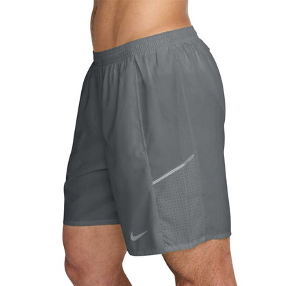 Smoke Grey - Side - Nike Mens Miler Performance Running Shorts