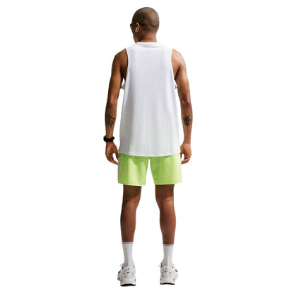 Lime Green - Back - Nike Mens Miler Performance Running Shorts
