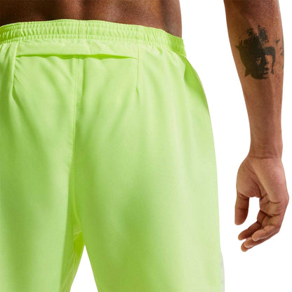 Lime Green - Side - Nike Mens Miler Performance Running Shorts