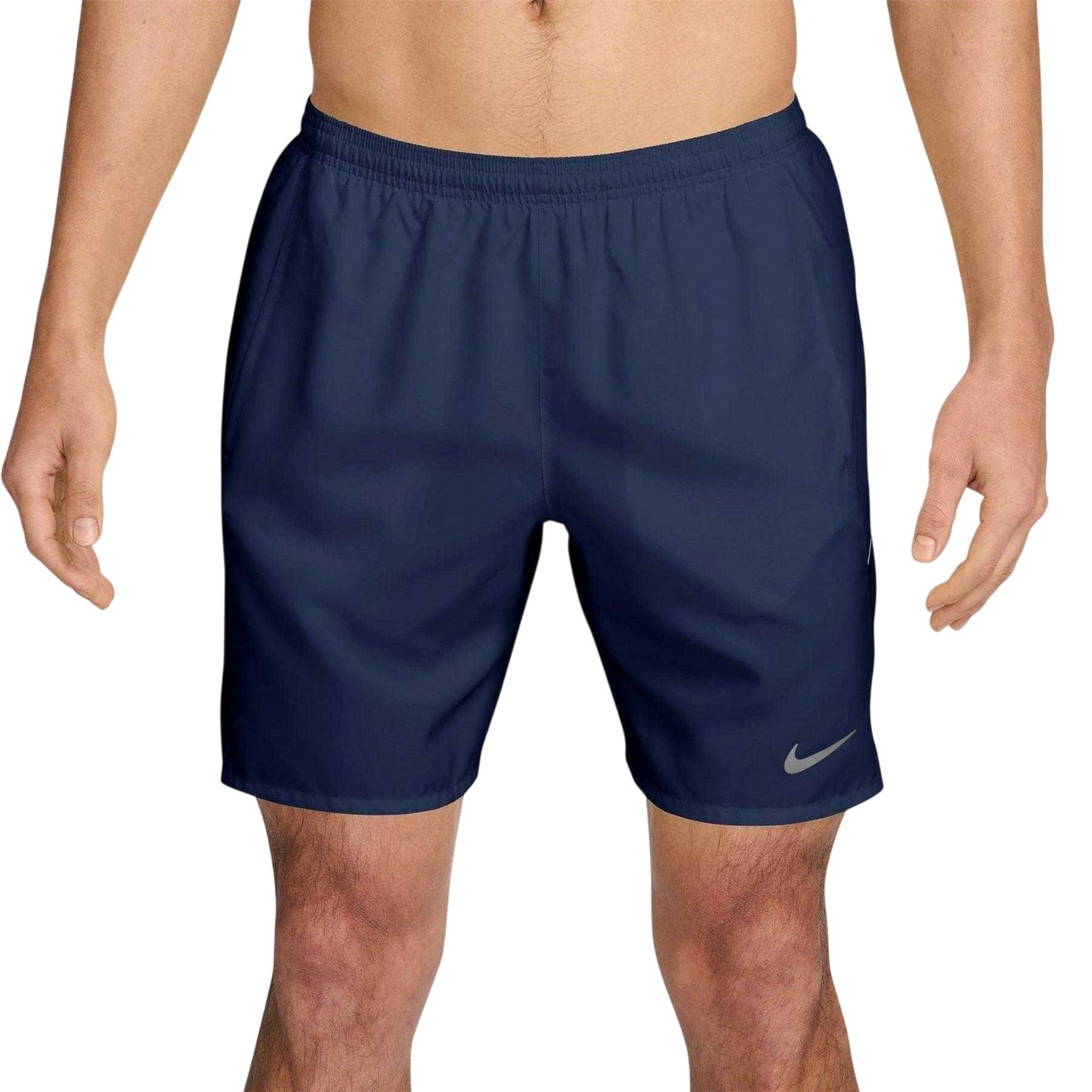 Midnight Navy - Front - Nike Mens Miler Performance Running Shorts