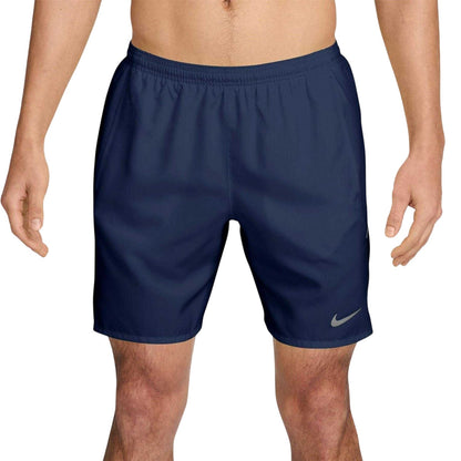 Midnight Navy - Front - Nike Mens Miler Performance Running Shorts