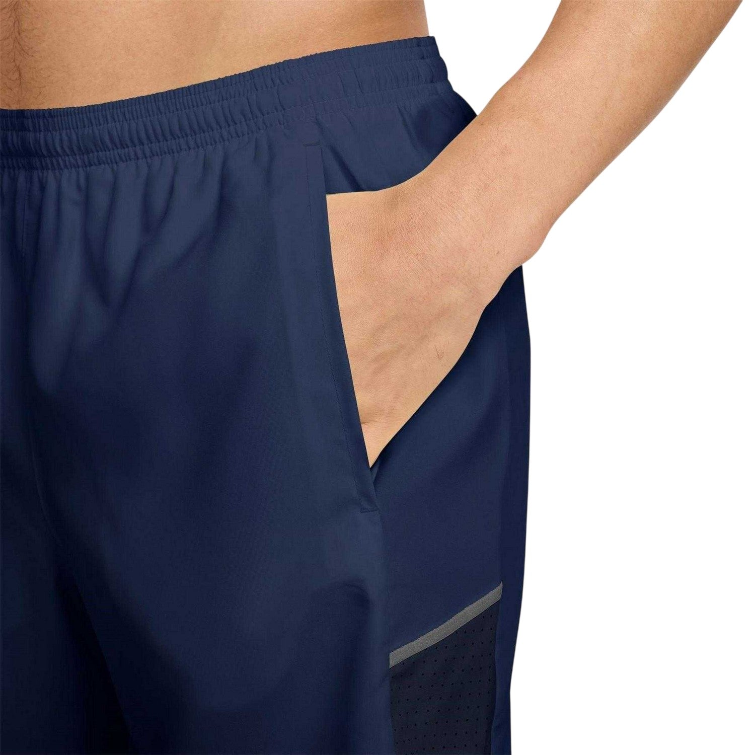 Midnight Navy - Side - Nike Mens Miler Performance Running Shorts