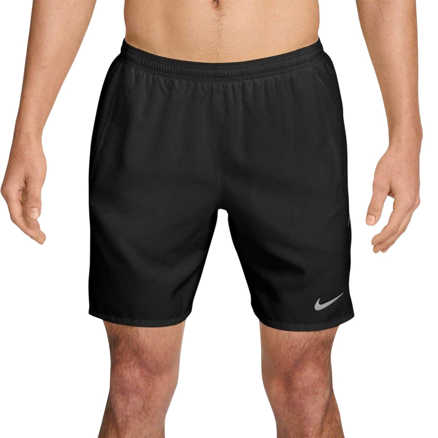 Black - Front - Nike Mens Miler Performance Running Shorts