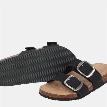 Black - Lifestyle - Miso Womens-Ladies Birki Flatform Slides