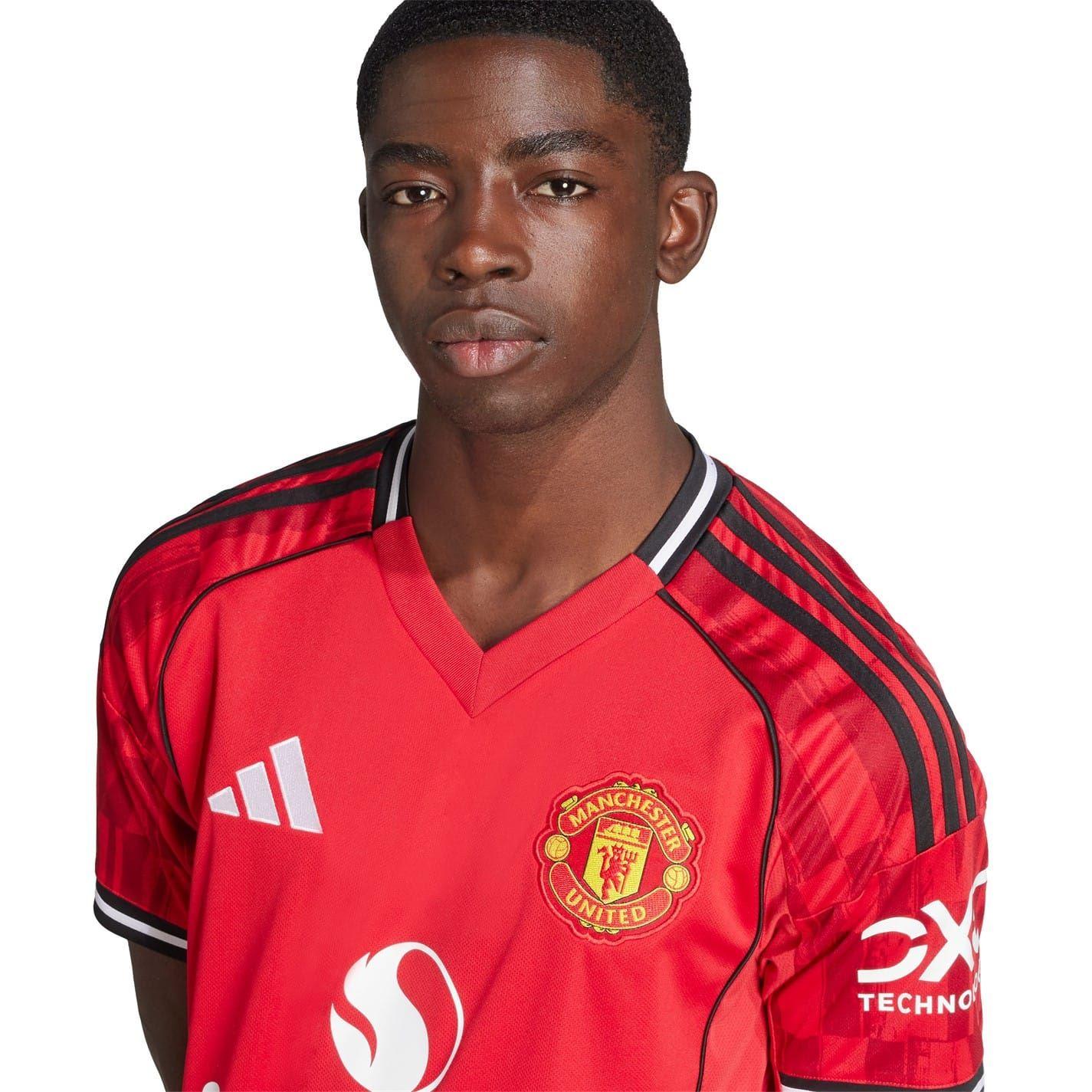Red - Lifestyle - Adidas Mens 2025-2026 Manchester United FC Home Shirt