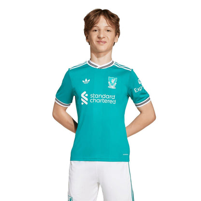 Green - Side - Liverpool FC Childrens-Kids Football Jersey