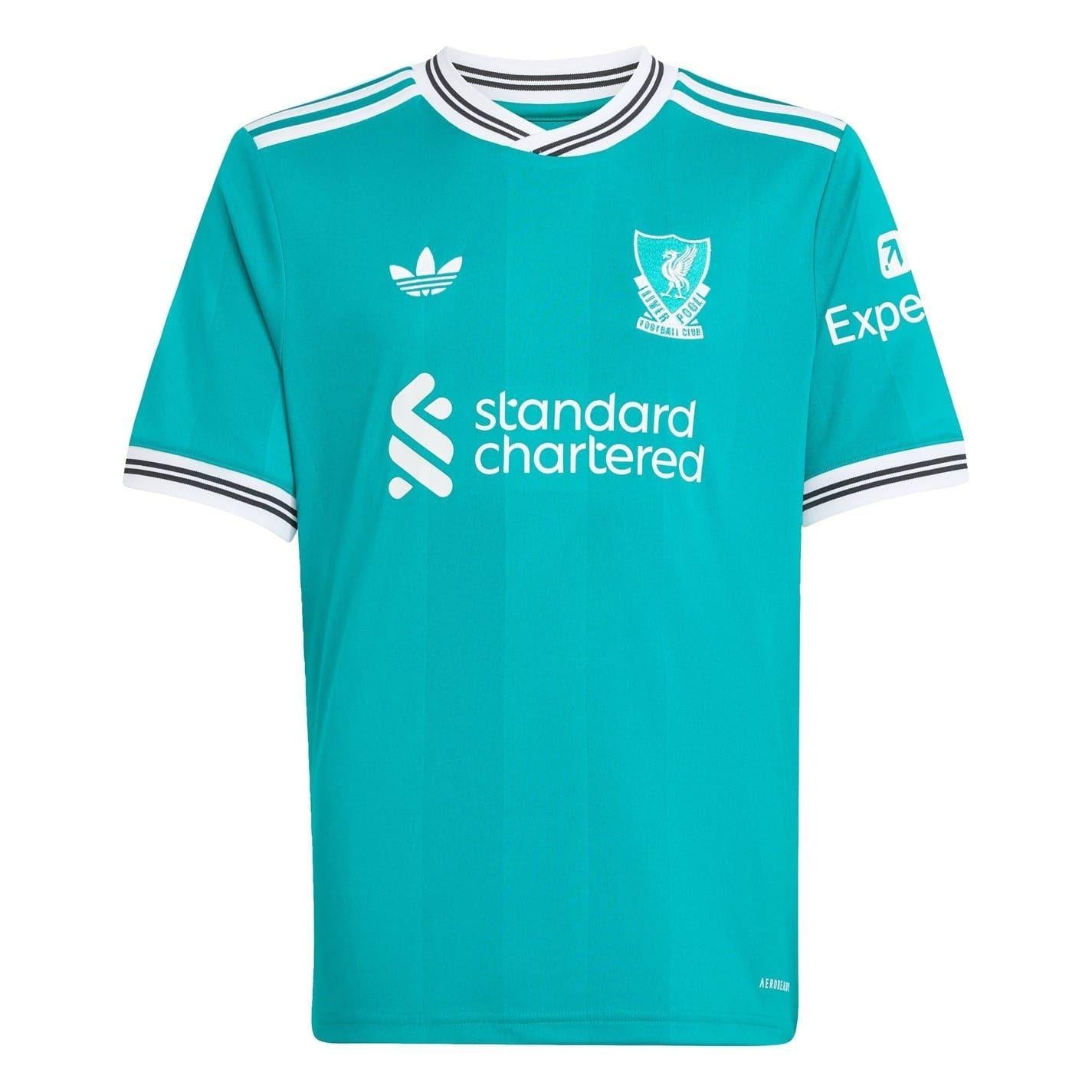 Green - Front - Liverpool FC Childrens-Kids Football Jersey