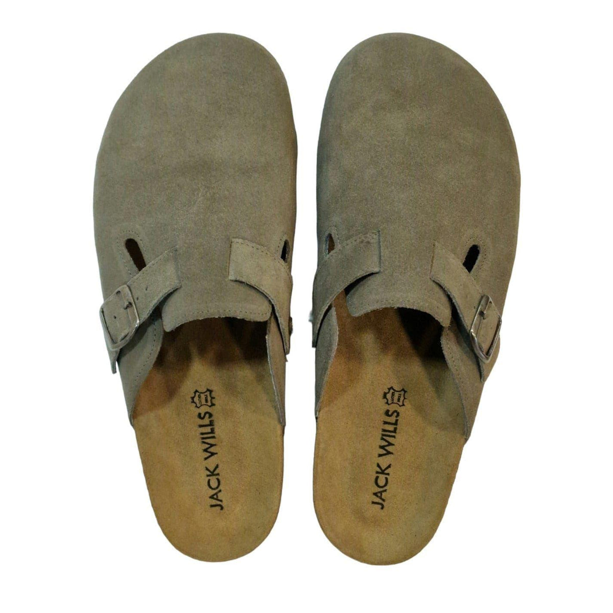 Taupe - Lifestyle - Jack Wills Mens Suede Flat Mule Sandals