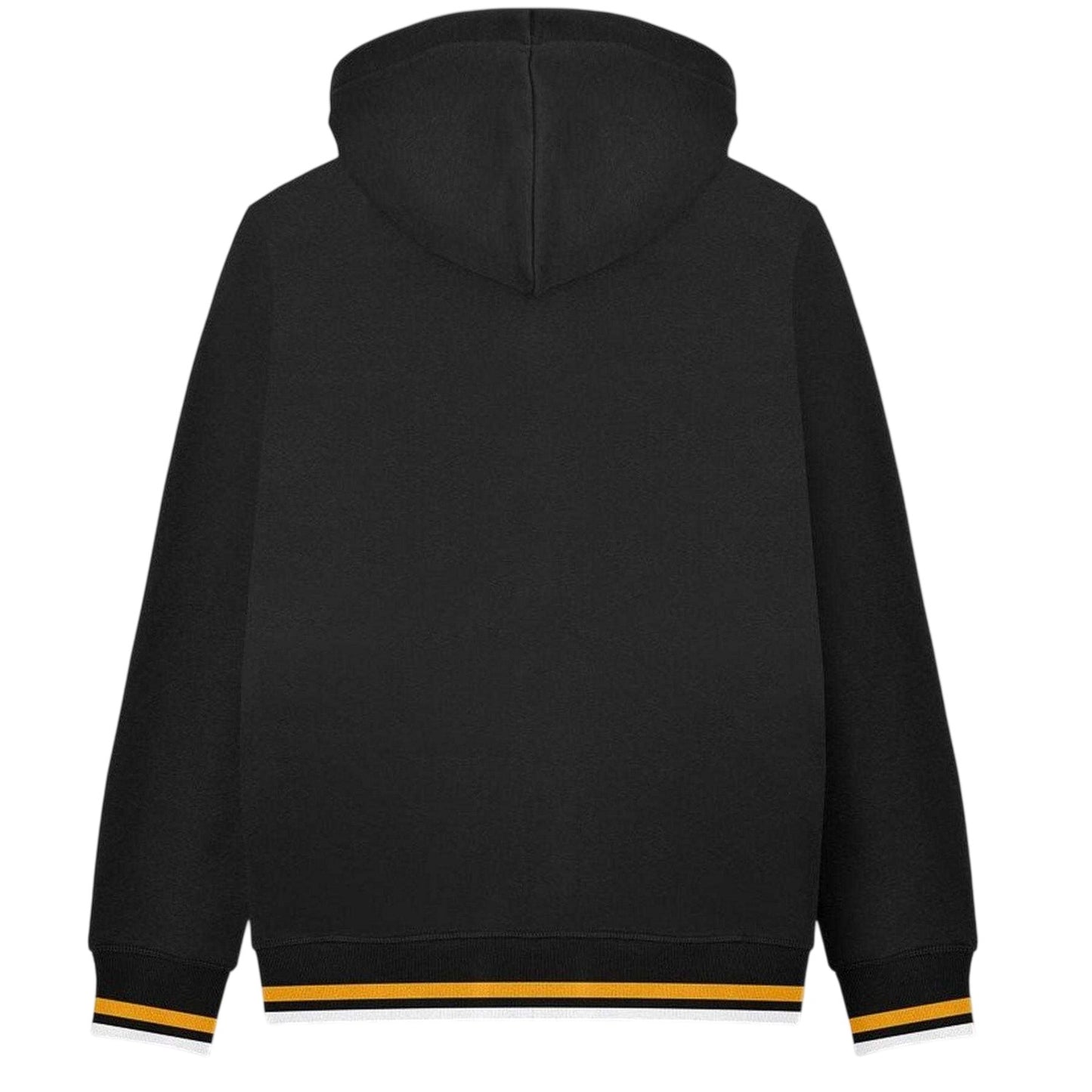 Black-Gold - Back - Lambretta Mens Hooded Sweat Jacket