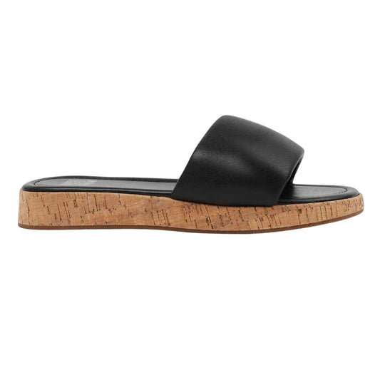Black - Front - Where´s That From Womens-Ladies Julia PU Casual Platform Sandals