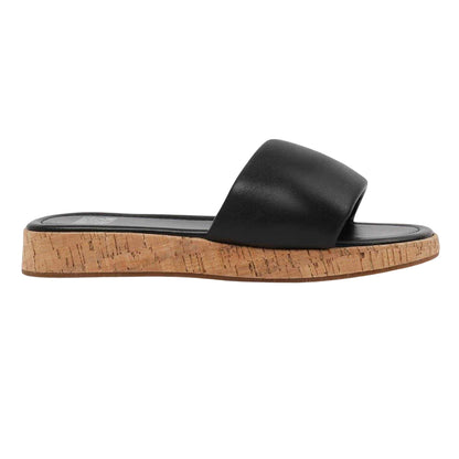 Black - Front - Where´s That From Womens-Ladies Julia PU Casual Platform Sandals