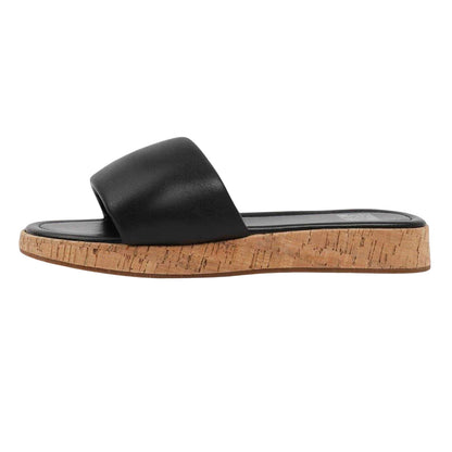 Black - Back - Where´s That From Womens-Ladies Julia PU Casual Platform Sandals