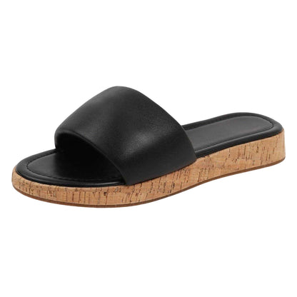 Black - Lifestyle - Where´s That From Womens-Ladies Julia PU Casual Platform Sandals