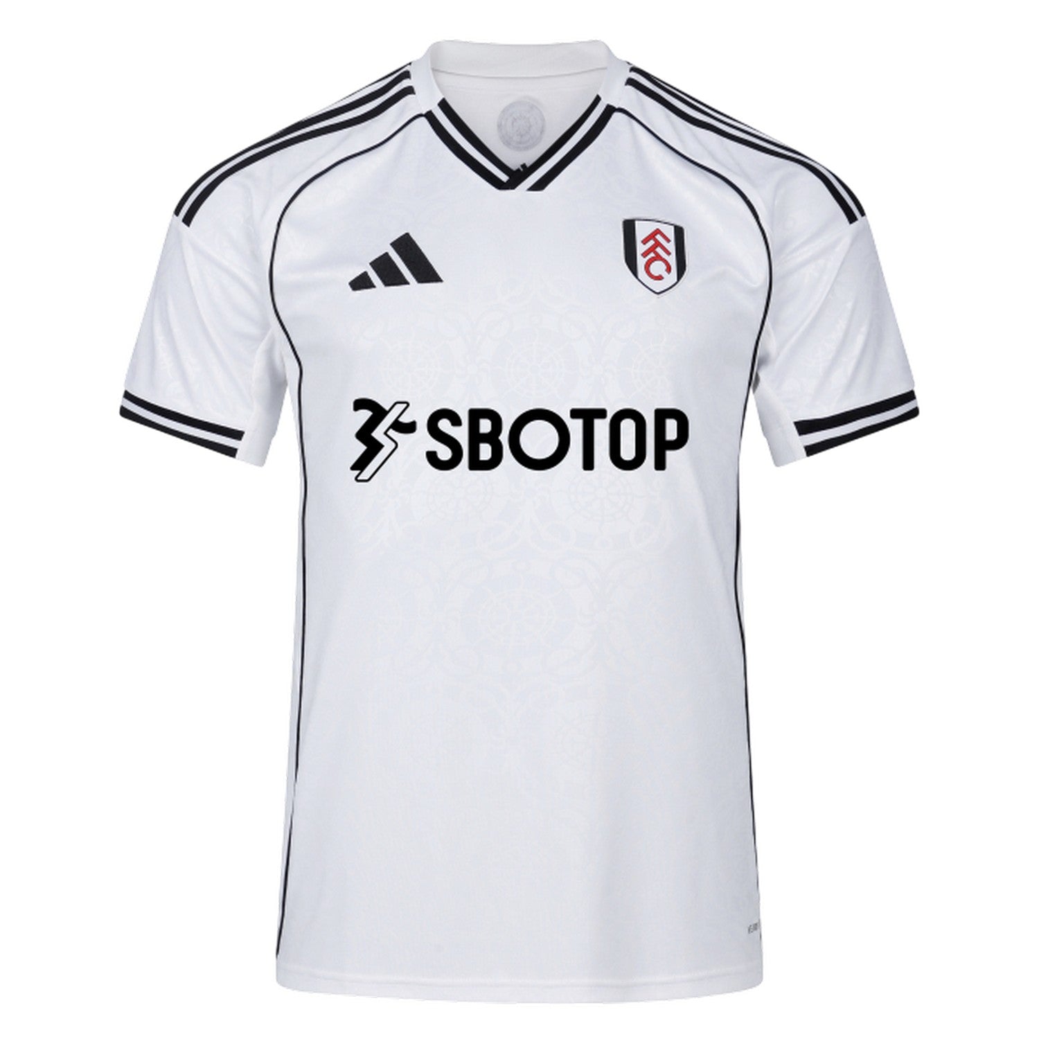 White-Black - Front - Fulham FC Mens 2025-26 Home Shirt