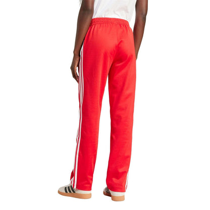 Red - Back - Adidas Womens-Ladies Originals Sporty And Rich Wide Leg Tracksuit Bottoms
