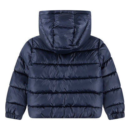 Midnight Navy - Back - Nike Baby Quilted Hooded Puffer Jacket