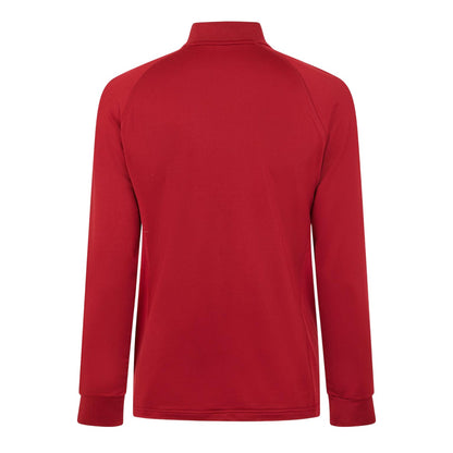Orange - Back - Lacoste Mens Embroidered Logo Quarter Zip Regular Running Track Top