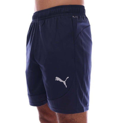 Navy - Side - Puma Mens TeamFinal Regular Training Shorts