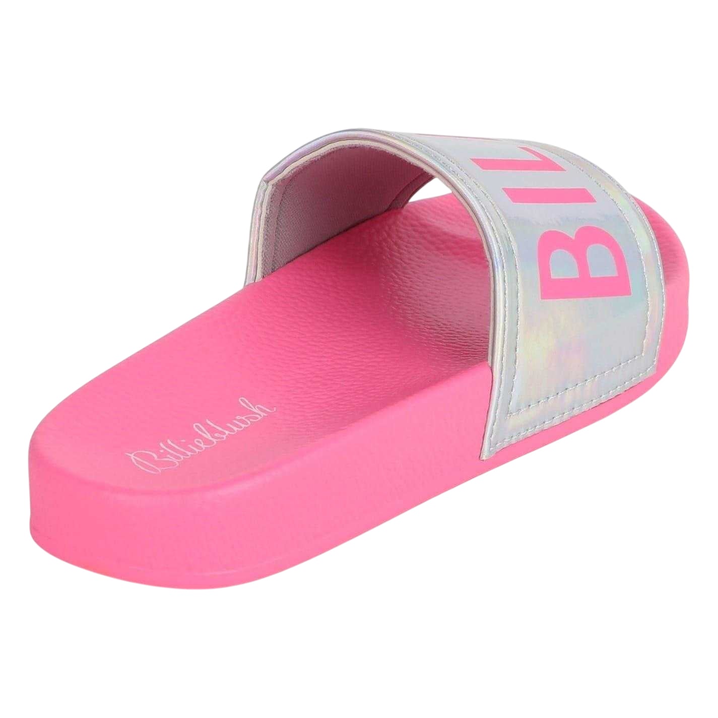 Pink - Back - Billieblush Girls Beach &amp; Pool Flat Slides