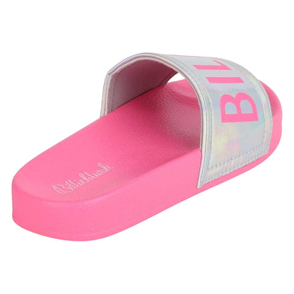 Pink - Back - Billieblush Girls Beach &amp; Pool Flat Slides