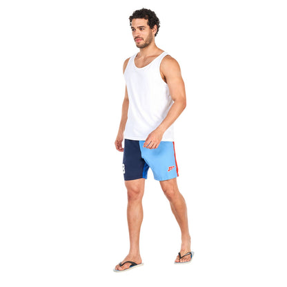 Peacoat - Side - Speedo Mens Redondo Edge Volley Colour Block Swim Shorts