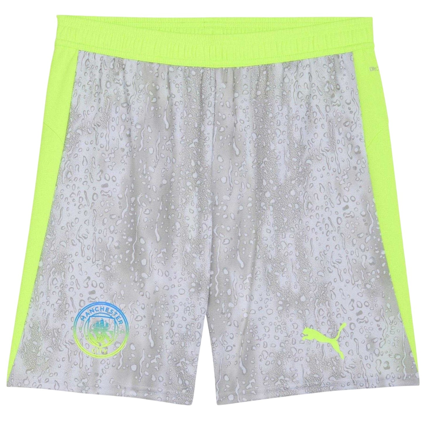 Grey-Green - Front - Puma Mens 2025-2026 Manchester City FC Football Shorts