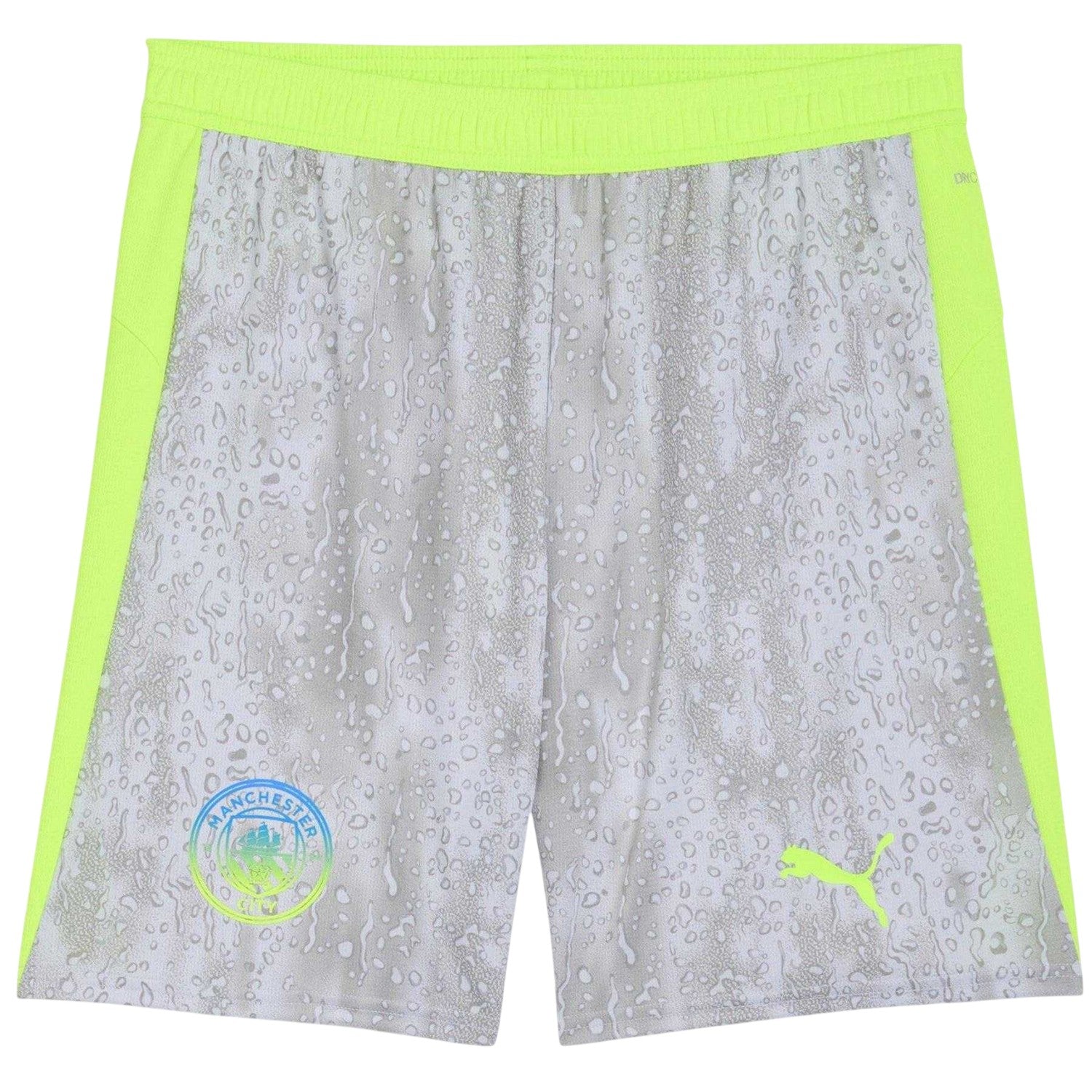 Grey-Green - Front - Puma Mens 2025-2026 Manchester City FC Football Shorts