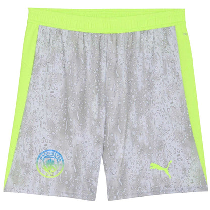 Grey-Green - Front - Puma Mens 2025-2026 Manchester City FC Football Shorts