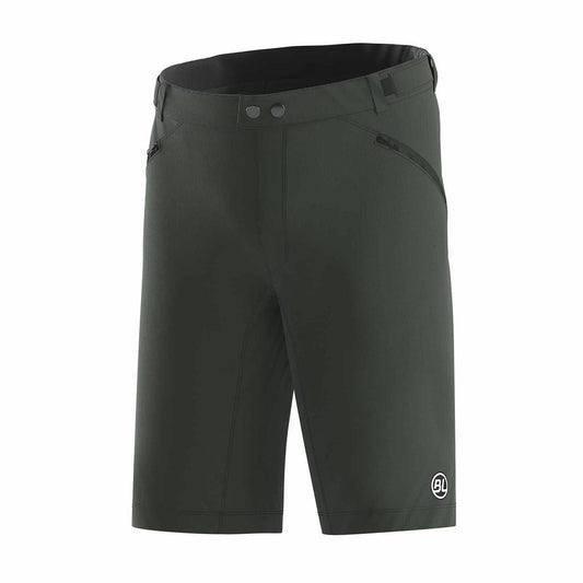Dark Green - Front - Bicycle Line Mens Ostiglia 2 Baggy Cycling Shorts