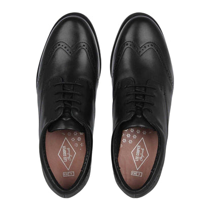 Black - Lifestyle - Lee Cooper Girls Isabella Leather Brogues
